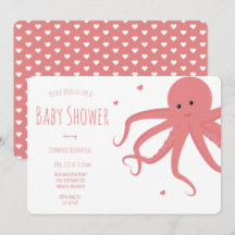 Niedlicher Kraken Herpink, Horizontal Babydusche