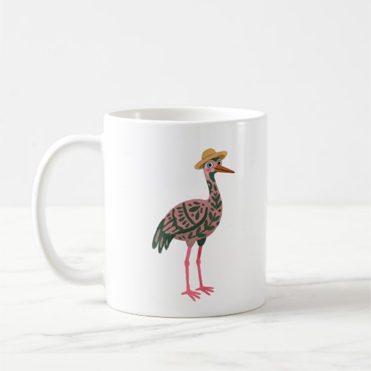Niedlicher Kranich-Klassikermug Kaffeetasse (Links)
