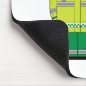 Niedlicher Krankenwagen-Mann Mousepad (Ecke)