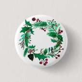 Niedlicher Kranzknopf für sie. Button (Vorderseite)