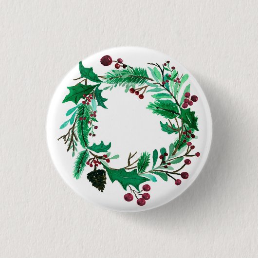 Niedlicher Kranzknopf für sie. Button (Vorderseite)