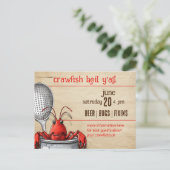 Niedlicher Krautfisch mit Silberstift und Schlitzl Einladungspostkarte (Stehend Vorderseite)