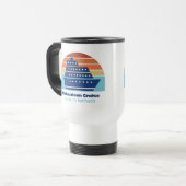 Niedlicher Kreuzfahrtschiff Familienreise Sonnenun Reisebecher (Vorderseite Links)