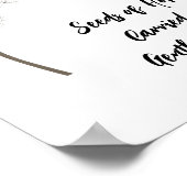 Niedlicher Kronleuchter Inspiration Zitat Blumenpo Poster (Ecke)