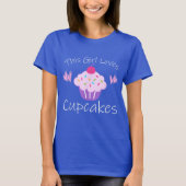 niedlicher Kuchen liebt Wortkunst T-Shirt (Vorderseite)