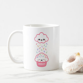 Niedlicher Kuchen mit Sprinklen Kaffeetasse