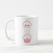 Niedlicher Kuchen mit Sprinklen Kaffeetasse (Links)