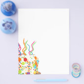 Niedlicher Kuchen mit Wirblen Kerzen Flyer (Einzeln)