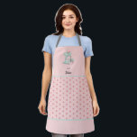 Niedlicher Kuchen Mixer Rosa Bäcker Schürze<br><div class="desc">Niedliche Personalisierte Kuchenmischer Schürze in Rosa</div>