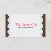 Niedlicher Kuchen-nennende Karte (Rückseite)