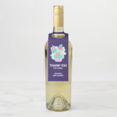 Niedlicher Kuchen und glückliche Eiscreme Danke Flaschenanhänger (Auf Flasche)