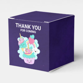 Niedlicher Kuchen und glückliche Eiscreme Danke Geschenkschachtel