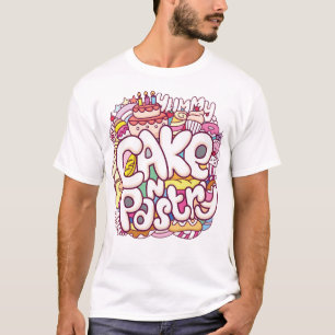 Niedlicher Kuchen und Konditorfisch T-Shirt
