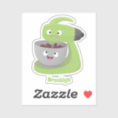 Niedlicher Kuchenmischer Cartoon Aufkleber (Blatt)