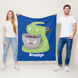 Niedlicher Kuchenmischer Cartoon Fleecedecke