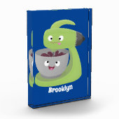 Niedlicher Kuchenmischer Cartoon Fotoblock (Links)