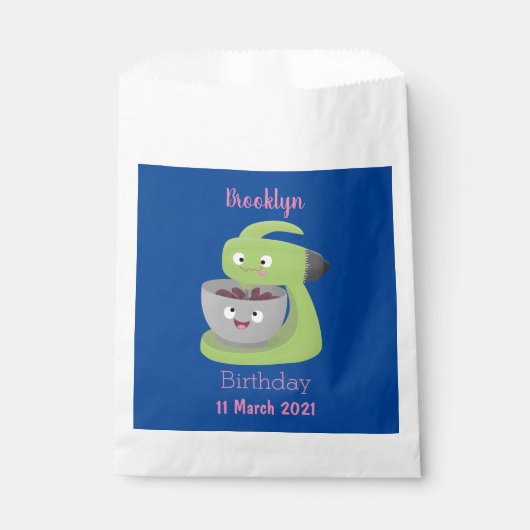 Niedlicher Kuchenmischer Cartoon Geschenktütchen (Vorderseite)