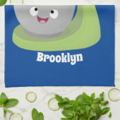 Niedlicher Kuchenmischer Cartoon Geschirrtuch (Gefaltet)