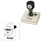Niedlicher Kuchenmischer Cartoon Gummistempel (Stempel)