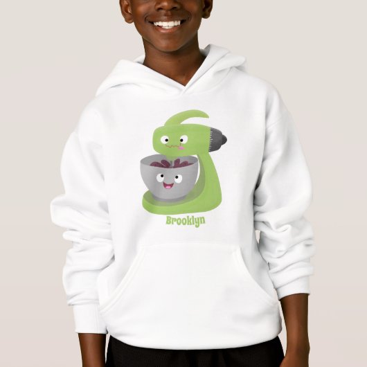 Niedlicher Kuchenmischer Cartoon Hoodie (Vorderseite)