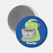 Niedlicher Kuchenmischer Cartoon Magnet (Vorderseite/Rückseite)