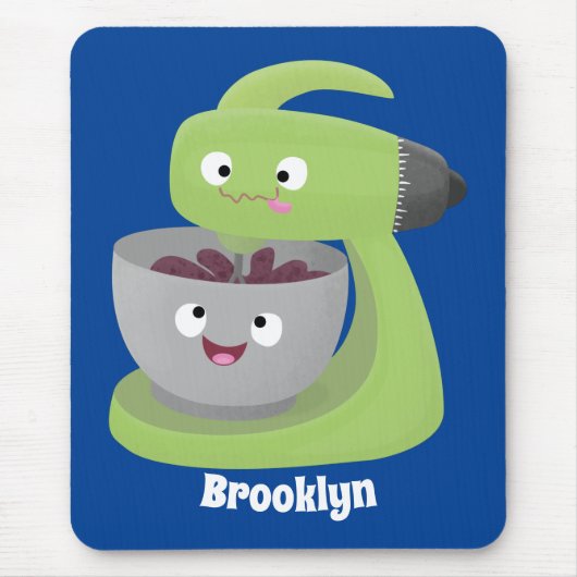 Niedlicher Kuchenmischer Cartoon Mousepad (Vorne)