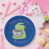 Niedlicher Kuchenmischer Cartoon Pappteller (Party)