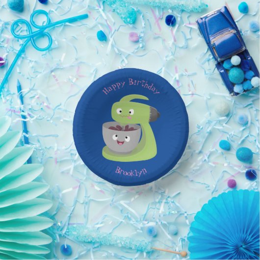 Niedlicher Kuchenmischer Cartoon Pappteller (Party)