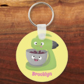 Niedlicher Kuchenmischer Cartoon Schlüsselanhänger (Vorderseite)