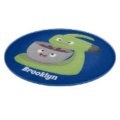 Niedlicher Kuchenmischer Cartoon Schneidebrett (Ecke)