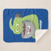 Niedlicher Kuchenmischer Cartoon Sherpadecke (Vorderseite (Horizontal))