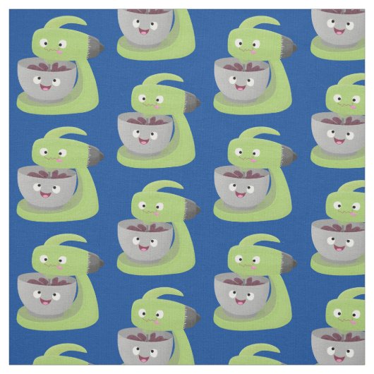 Niedlicher Kuchenmischer Cartoon Stoff (Muster)