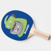 Niedlicher Kuchenmischer Cartoon Tischtennis Schläger (Seitenansicht)