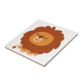 Niedlicher, kuddeliger Cartoon Lion Tile Fliese (Seite)