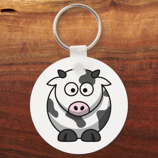 Niedlicher Kuh-Schlüsselanhänger Schlüsselanhänger (Vorderseite)