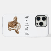 Niedlicher Kuhkopf bin ich nicht Hübsch? Veganes T iPhone Hülle (Rückseite (Horizontal))