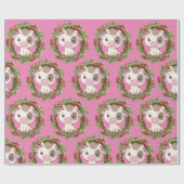 Niedlicher Kuhweihschrei Geschenkpapier (Flach)