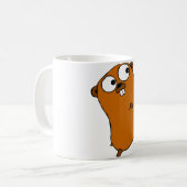 niedlicher kundengerechter Gopher Kaffeetasse (Vorderseite Links)