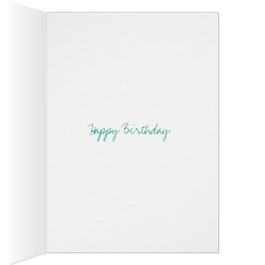 Niedlicher künstlerischer kreativer Geburtstag des (Innen (Rechts))