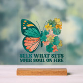 Niedlicher Kunstschmetterling Acrylschild (Neutral)