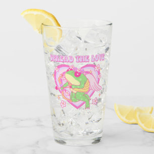 Niedlicher Kupider Frosch - Verbreitung der Liebe Glas