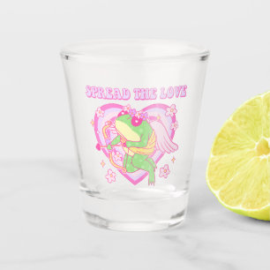 Niedlicher Kupider Frosch - Verbreitung der Liebe Schnapsglas