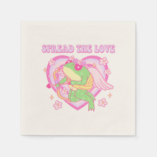 Niedlicher Kupider Frosch - Verbreitung der Liebe Serviette