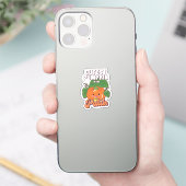 niedlicher Kürbis Aufkleber (Telefon)