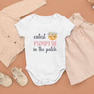 Niedlicher Kürbis Baby Strampler