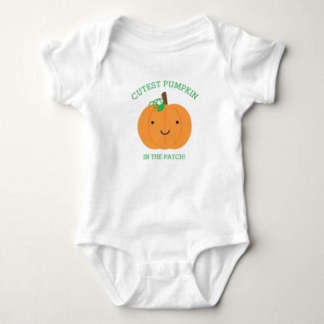Niedlicher Kürbis Baby Strampler (Vorderseite)