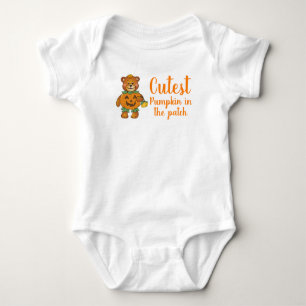 Niedlicher Kürbis Baby Strampler