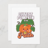 niedlicher Kürbis Begleitkarte (Vorne/Hinten)