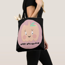 Niedlicher Kürbis Blushing Lettering Happy Hallowe Tasche