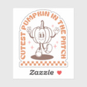 Niedlicher Kürbis | Fall | Maßgeschneiderte Aussch Aufkleber (Blatt)